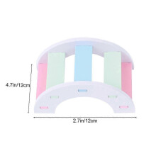 Pont arc-en-ciel coloré en forme d'échelle pour hamster, jouet pour petits animaux.