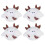 PING 4pcs Cute Plush Catnip Interactive Toys for Indoor Cat Play 1