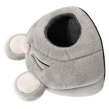 Nido accogliente in peluche per criceti, confezione da 3, a forma di topo, caldo rifugio per dormire