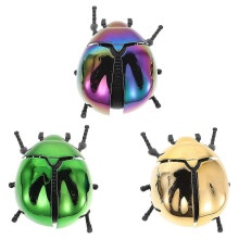 Educational 3 Pack Realistic Beetle Wind-Up Toys Plastic Assorted Colors