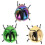 Educational 3 Pack Realistic Beetle Wind-Up Toys Plastic Assorted Colors 1