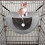 Breathable Cat Cage Hanging Hammock Summer Pet Bed Grey 4