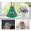 2-Pack Christmas Tree Shape Hamster Hammock Hanging Nest 2