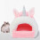 Unicorn-Shaped Warm Hamster Nest for Small Pets 3
