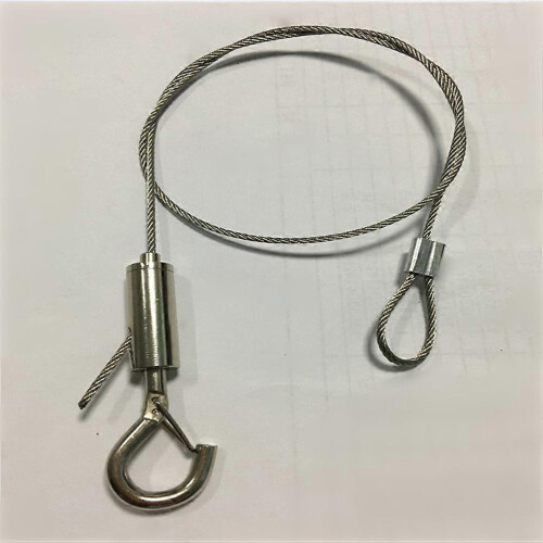 2 Pack Silver Steel Wire Rope Hanging Suspension Cable 2