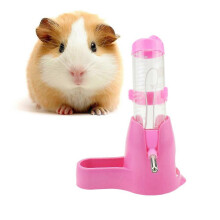 Porte-bouteille et distributeur d'eau en forme de hamster rose, 125 ml, eau potable propre