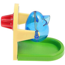 Fun Parrot Training Food Dispensing Toy 1pc Bird Leakage Dispenser 8X8CM