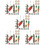 80Pcs Assorted Colors Wooden Hamster Chew Toy Play Set 3