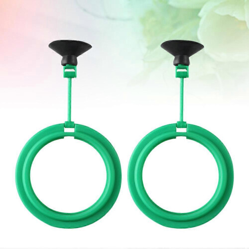 Green Floating Fish Tank Food Ring Feeder 2Pcs 2