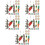 80Pcs Assorted Colors Wooden Hamster Chew Toy Play Set 5