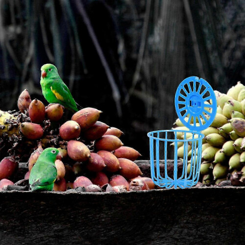 Blue Parrot Feeding Basket 2-Pack for Vegetable Fruit Storage Bird Accessories 1