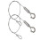 2 Pack Silver Steel Wire Rope Hanging Suspension Cable 1