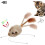Interactive Smart Cat Toy Moving Mouse Auto Tail Shaking Squeak USB Charging Plush Teaser 3