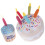 Healthy Chewing Birthday Cake Cat Plush Interactive Toy 2Pcs 1