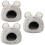 Gemütliches Hamster-Plüschnest, 3er-Pack, Rattenform, warmes Schlafhaus 5