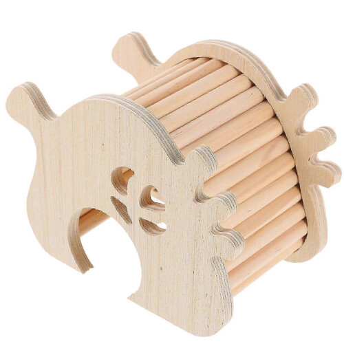Beige Wooden Hamster Hideout for Small Pets 1