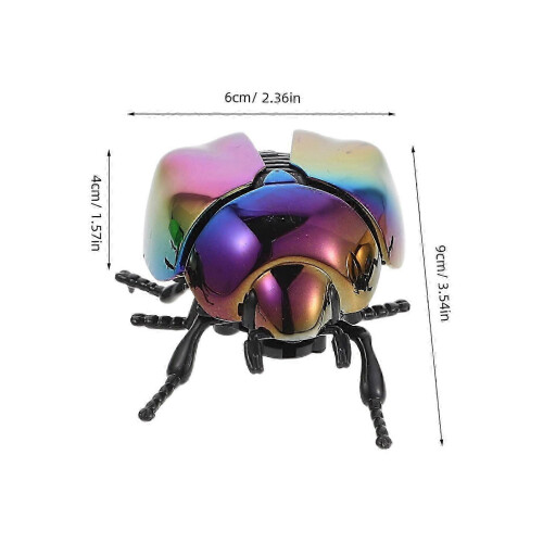 Educational 3 Pack Realistic Beetle Wind-Up Toys Plastic Assorted Colors 1