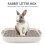 White Rabbit Potty Training Litter Box with Splash-Proof Fence 3