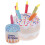 Healthy Chewing Birthday Cake Cat Plush Interactive Toy 2Pcs 3