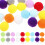 50Pcs Multicolor Cat Plush Ball Toy for Interactive Play 1