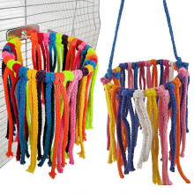 Parrot Cotton Rope Chew Toy Hanging Cage Swing Climb for Small Medium Parrot