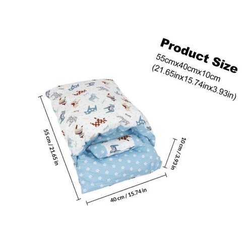 Cozy Blue Cat Sleeping Bag Warm Pet Nest 1 Piece 1