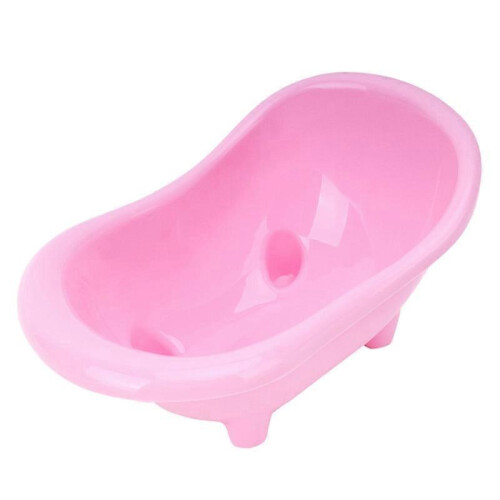 Bac à sable en plastique rose pour hamster