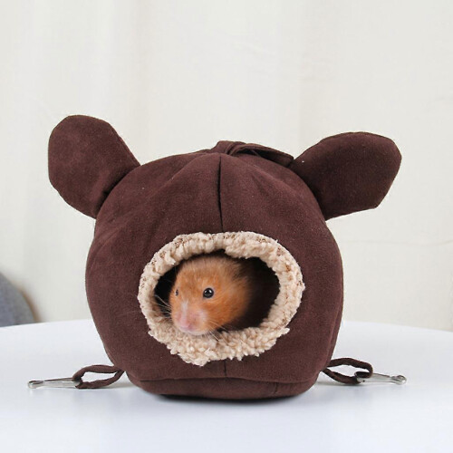 Cute Winter Warm Sleeping Bed Cage for Hamster Chinchillas Small Pets 2