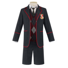(women, M) The Umbrella Academy Cosplay Costume School Uniform for Men Women Halloween Outfit Adult Comic Con Suit