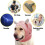 Large Dog Knitted Hat with Ear Neck Head Wrap Warm Muffs 3
