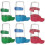6Pcs Bird Cage Water Feeders Random Color Set 1