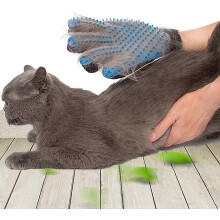 Soft Pet Grooming Massage Glove Detangling Brush Left-Right for Dogs Cats Horses All Fur