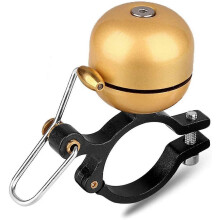 Campanello vintage in rame per bicicletta, ideale per bambini e mountain bike, adatto a manubri da 22-30 mm.