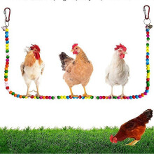 Handmade Wood Chicken Perch Swing Toy for Hens