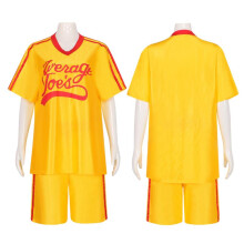 (Men, S) Crazy Dodgeball Character Jersey Cosplay Soccer Uniform Sports Performance Game Training Team Costume