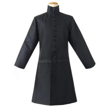 (Professor Ernest suit, XL) Severus Snape Professor Cosplay Costume, Harry Potter Halloween Robe Set, Adult Wizard Robe with Wig Wand