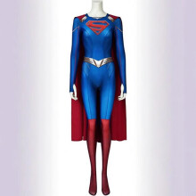 (Superman blue jumpsuit full set, M) Superman and Lois Cosplay Costume Superman Bodysuit Jumpsuit Cape Same Style Character Suit