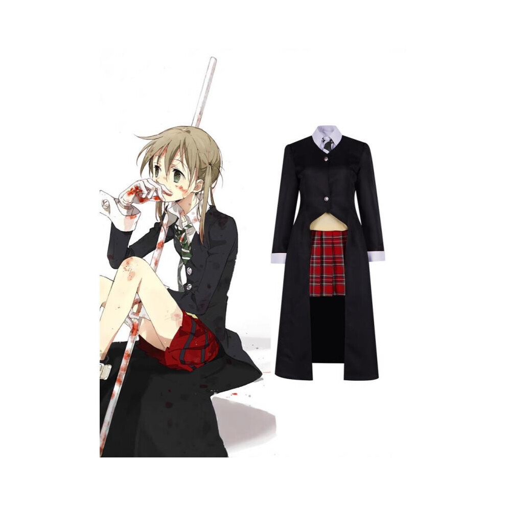 (Soul Eater Marka Complete Set, L) Soul Eater Maka Albarn Cosplay Costume, Cartoon Character Outfit For Halloween Stage Performance, Role Play Set-image
