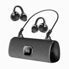 Auriculares inalámbricos con Bluetooth resistentes al sudor para deporte y gimnasio, con clip de sujeción para la oreja