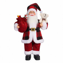 Kerstmanfiguur voor de entree, feestelijke decoratie met verfijnde handgemaakte details en stabiel rechtstaand ontwerp