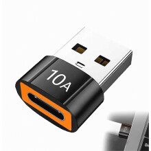 USB C to USB Adapter, 10A Fast Charging and Data Transfer, Durable Connector for Phones, Tablets and Laptops