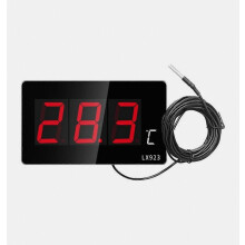Thermomètre numérique électronique pour piscine et maison avec écran à diodes électroluminescentes, prise européenne