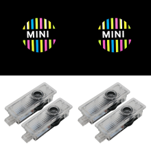4 stuks led-deurprojector welkomstlicht voor auto, autodecoratie, geschikt voor Mini Cooper One S JCW R55 R56 R50 R53 R60 F55