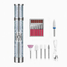 Elektrische nagelfrees, stille manicure- en pedicuretool, oplaadbaar via USB, voor thuisgebruik en persoonlijke verzorging