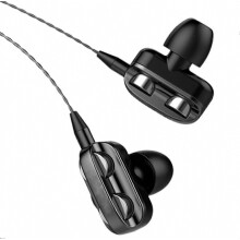 Langallinen stereokuuloke in-ear-mikrofonilla, muotoilultaan tyylikäs, uusi malli