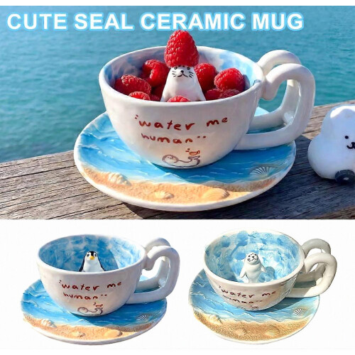 Tazza da caffè con design oceanico, accessorio da scrivania per ufficio e studenti 2