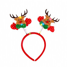 Weihnachtlich gestaltetes LED-Haarband für Partys, Haarreif mit Pailletten, festliches Haaraccessoire für Feierlichkeiten und Feiertage, Damen und M