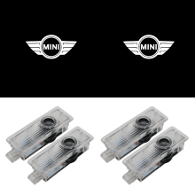 4er-Set LED Türprojektor Begrüßungslicht für Autozubehör kompatibel mit Mini Cooper One S JCW R55 R56 R50 R53 R60 F55