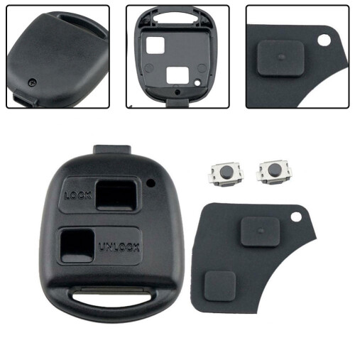 Car Key Shell Replacement for Toyota 2-Button Remote