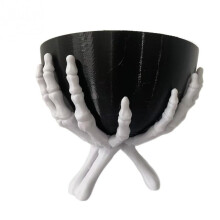 3D Printed Skeleton Hands Bowl, Halloween Candy Bowl, Creepy Party Home Decor, Creative Gift